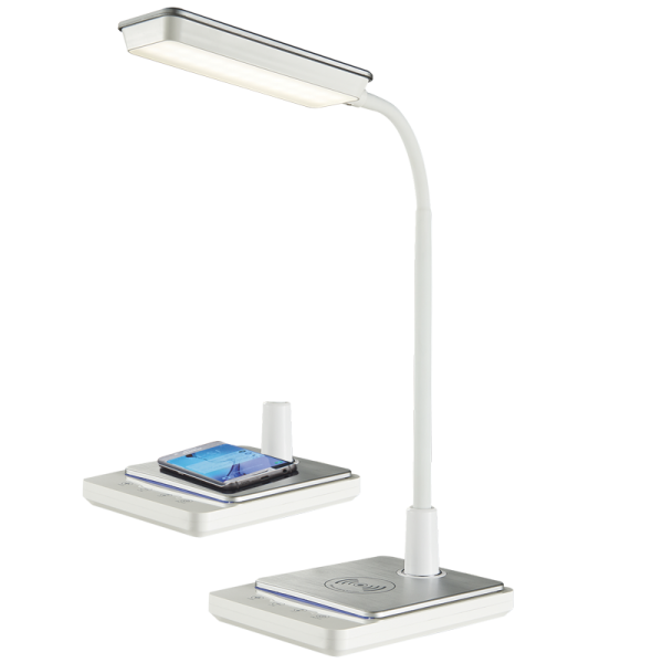 LED Desk Lamp - 8W, Colour Adjustable / Goose Neck / Dimmable / Wireless Charger - Future Light - LED Lights South Africa