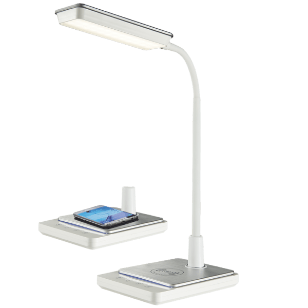 LED Desk Lamp - 8W, Colour Adjustable / Goose Neck / Dimmable / Wireless Charger - Future Light - LED Lights South Africa