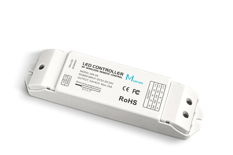 LED Strip Light - M4 RF RGBW Receiver 20A with M4 RF Remote Control - Future Light - LED Lights South Africa