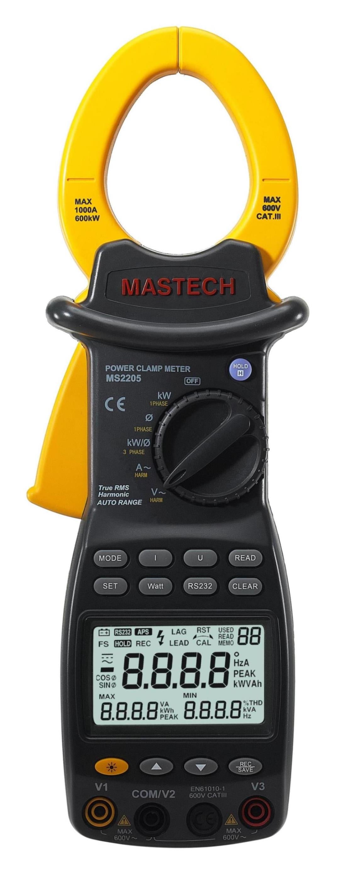 Mastech - MS2205 - Three Phase Digital Power Clamp Meter with RS232 (Launch Special) - Future Light - LED Lights South Africa