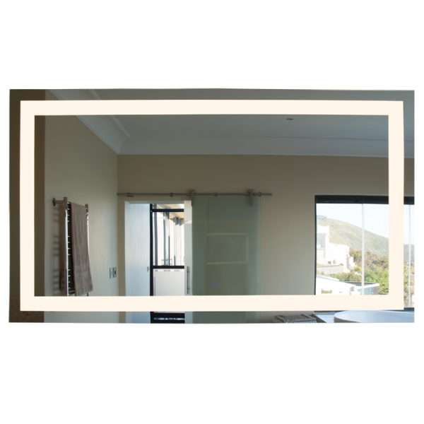 Dimmable Square LED Mirror (Large) - Future Light - LED Lights South Africa