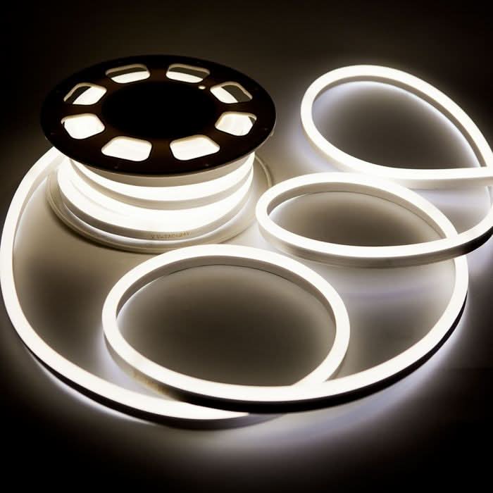 LED 24V Neon Flex Strip 10W - Per Meter - Warm White (2700K)