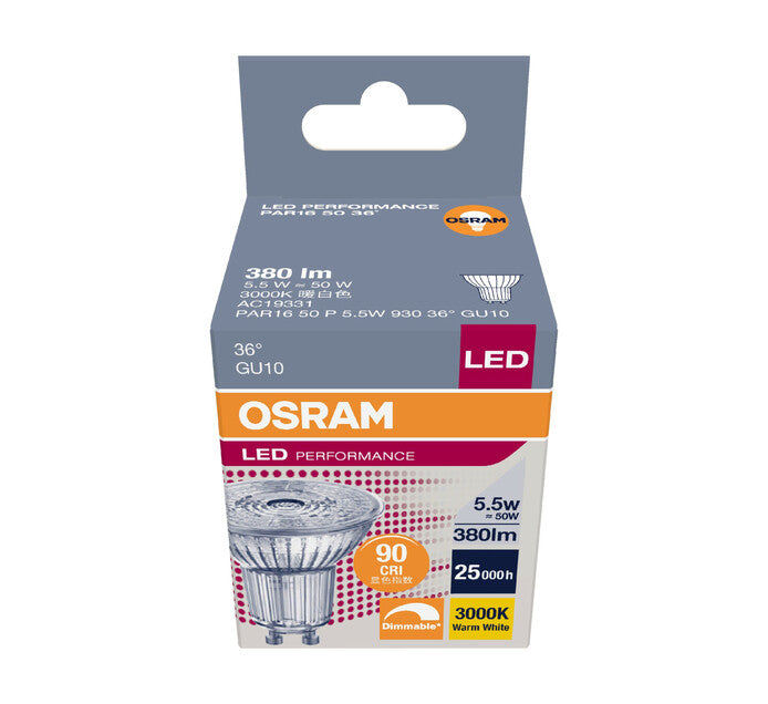 Osram LED Downlight - 5.5W GU10 Performance Dimmable - Future Light - LED Lights South Africa