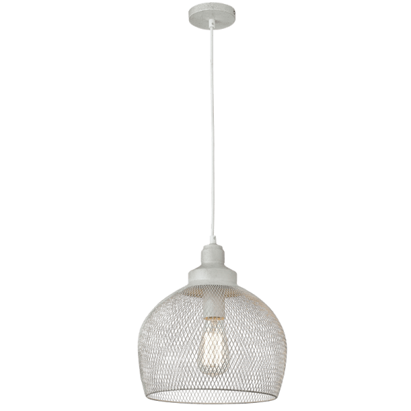 Metal Pendant French White PEN208 - Future Light - LED Lights South Africa