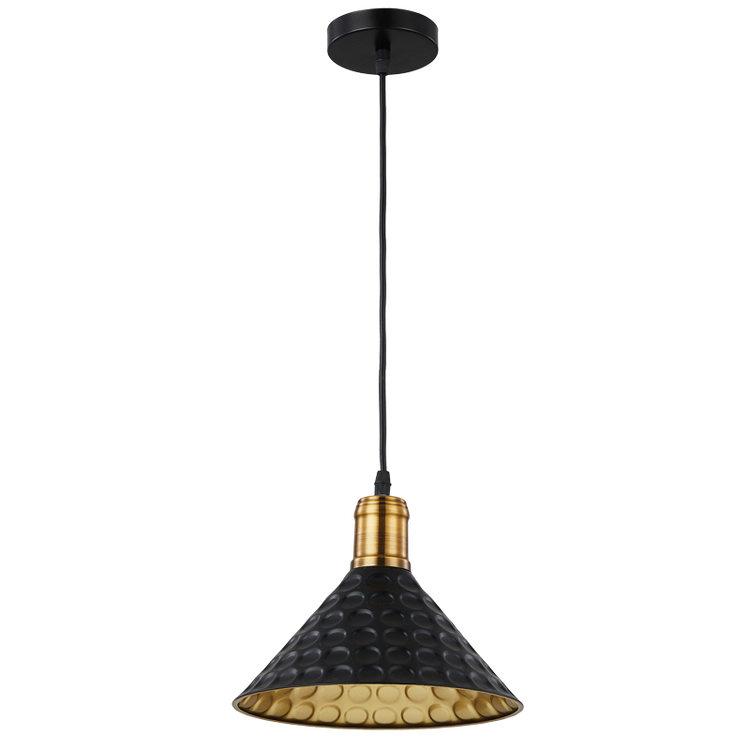 Black Iron Pendant with Black Cord - Future Light - LED Lights South Africa
