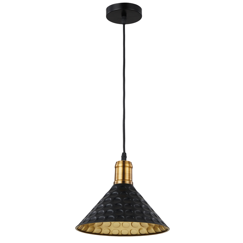 Black Iron Pendant with Black Cord - Future Light - LED Lights South Africa