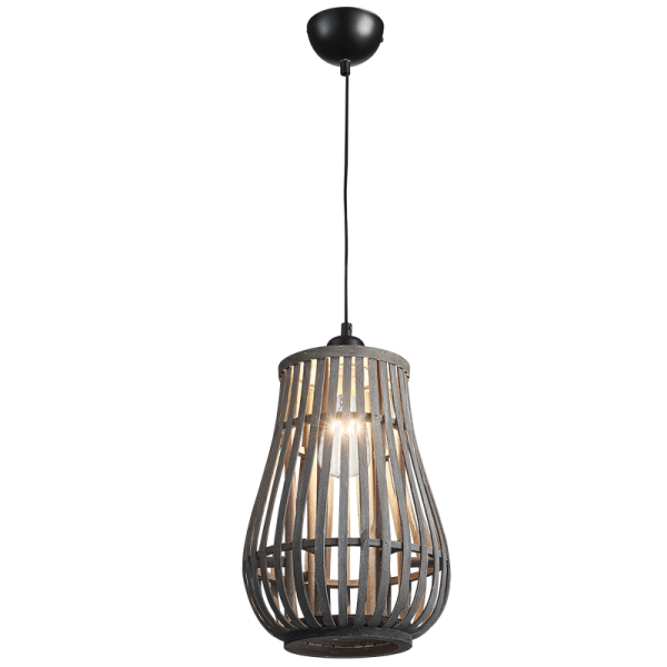 Metal and Rattan Pendant 230mm - Future Light - LED Lights South Africa