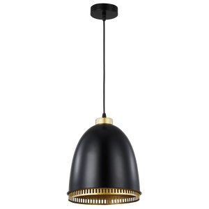 Black Iron Pendant with Black Cord PEN235 - Future Light - LED Lights South Africa