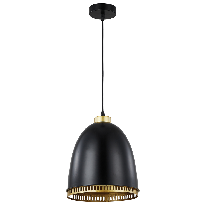 Black Iron Pendant with Black Cord PEN235 - Future Light - LED Lights South Africa