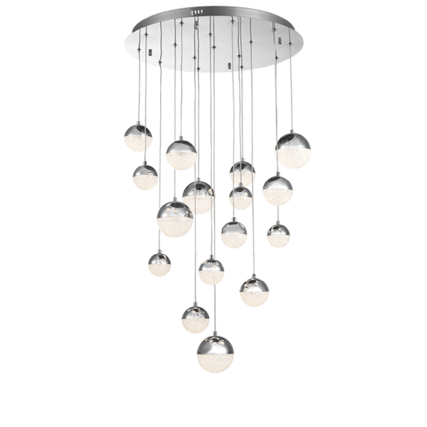 Stainless Steel and Acrylic Pendant 600mm (CCT Adjustable) - Future Light - LED Lights South Africa