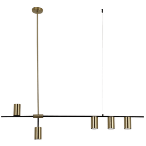 Black and Gold Metal Pendant - PEN460/5 - Future Light - LED Lights South Africa