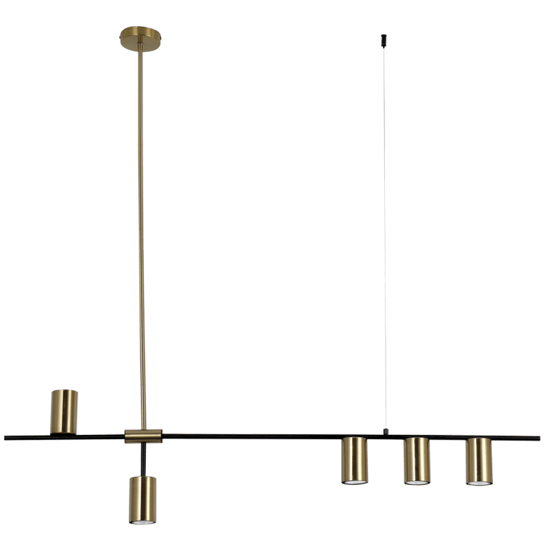 Black and Gold Metal Pendant - PEN460/5 - Future Light - LED Lights South Africa