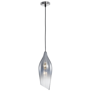 Satin Nickel Pendant with Smoke Colour Glass - Future Light - LED Lights South Africa