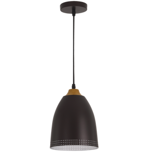 Metal Pendant with Wood Finish PEN609 - Future Light - LED Lights South Africa