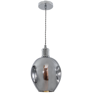 Polished Chrome Pendant with Glass PEN610 - Future Light - LED Lights South Africa
