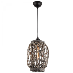 Metal and Rattan Pendant 641 - Future Light - LED Lights South Africa