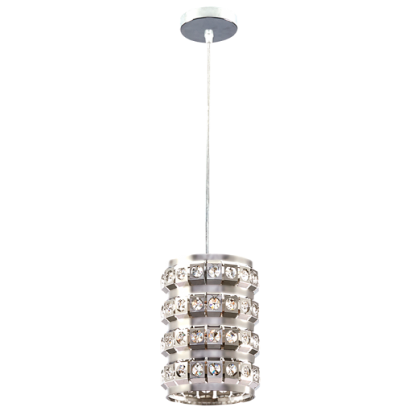 Polished Stainless Steel Pendant with Acrylic Crystals - Future Light - LED Lights South Africa