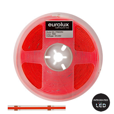 Eurolux Seamless 24V COB Strip Light Kit - Red - Future Light - LED Lights South Africa