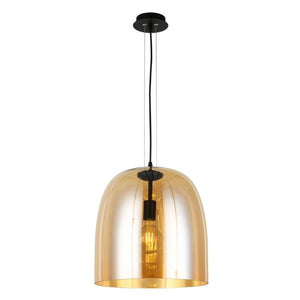 Darnall Dome Pendant Amber - Future Light - LED Lights South Africa