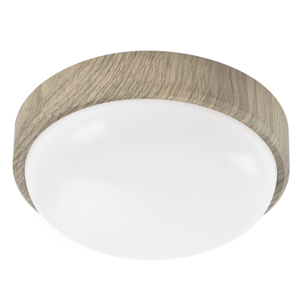 Bathroom LED Ceiling Light - Light / Dark Wood (IP54) - Future Light - LED Lights South Africa