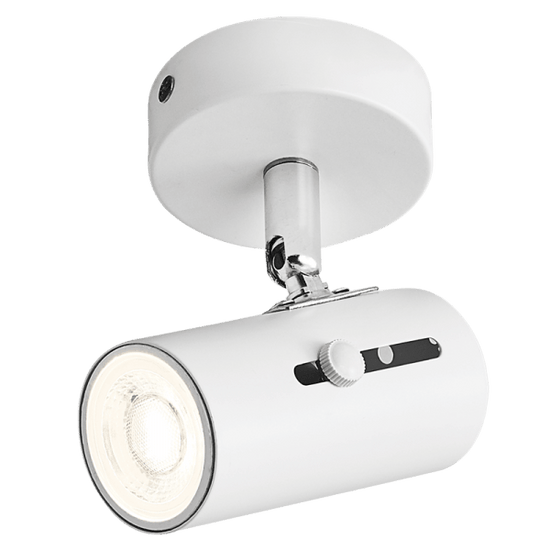 White Single GU10 Ceiling Spotlight