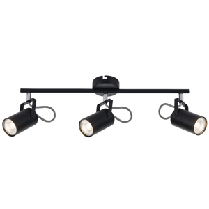 3 Light Black Metal and Polished Chrome Spotlight - Future Light - LED Lights South Africa