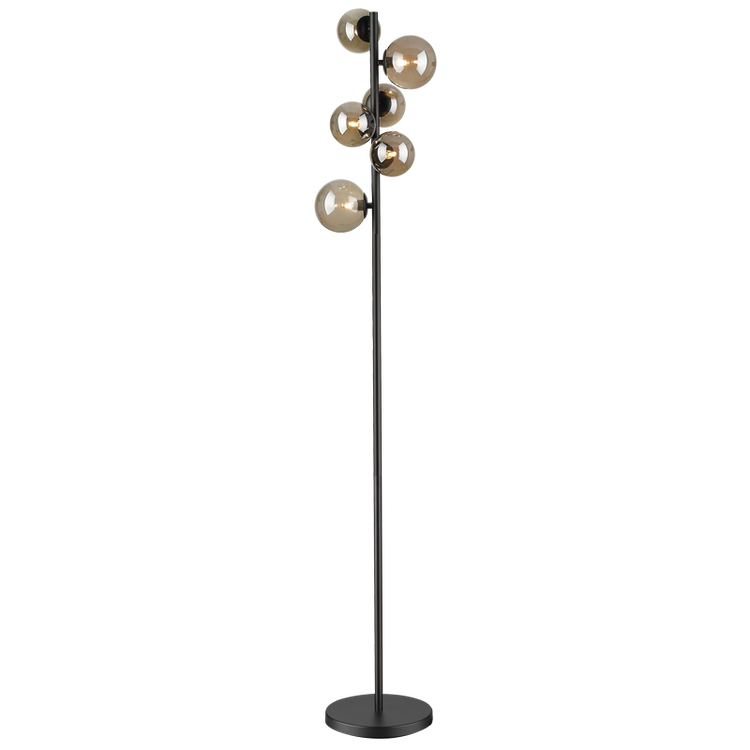Floor Lamp with Smoke Colour Glass SL401 - Future Light - LED Lights South Africa