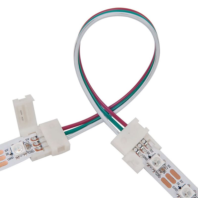LED Strip Light Connectors (WS2811 / SPI Addressable Strip) - With cable