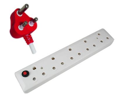 Multi Plug Adaptor - 5 Way with Surge Protection - Future Light - LED Lights South Africa