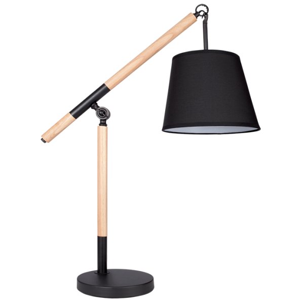 Black & Wood Table Lamp - Future Light - LED Lights South Africa