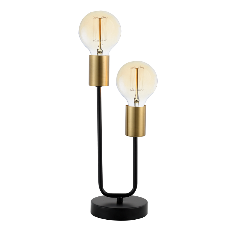 Hensel Black & Brass Table Lamp - Future Light - LED Lights South Africa