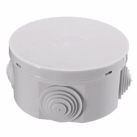 Round Waterproof, Flame Resistant Junction Box - 80mm